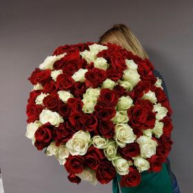 Букет из 101 розы микс