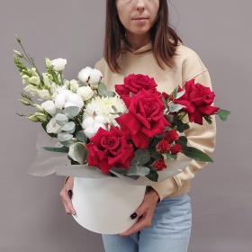 Шикарная коробка с французской розой